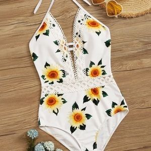 BRAND NEW floral one piece swimsuit